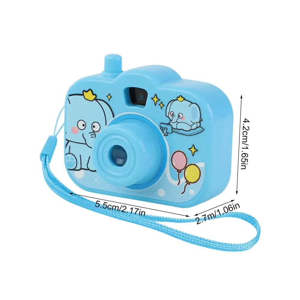 Kids Projector Camera Animal Image Small Projector Educational Learning Projector Toys Portable Projector for Learning Qme Blue