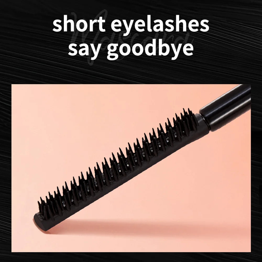 Naturally Curls Thick & Long Last Mascara with Silicone Brush Head Gecomo Mascara Specially Customized for Asian Lady Qme
