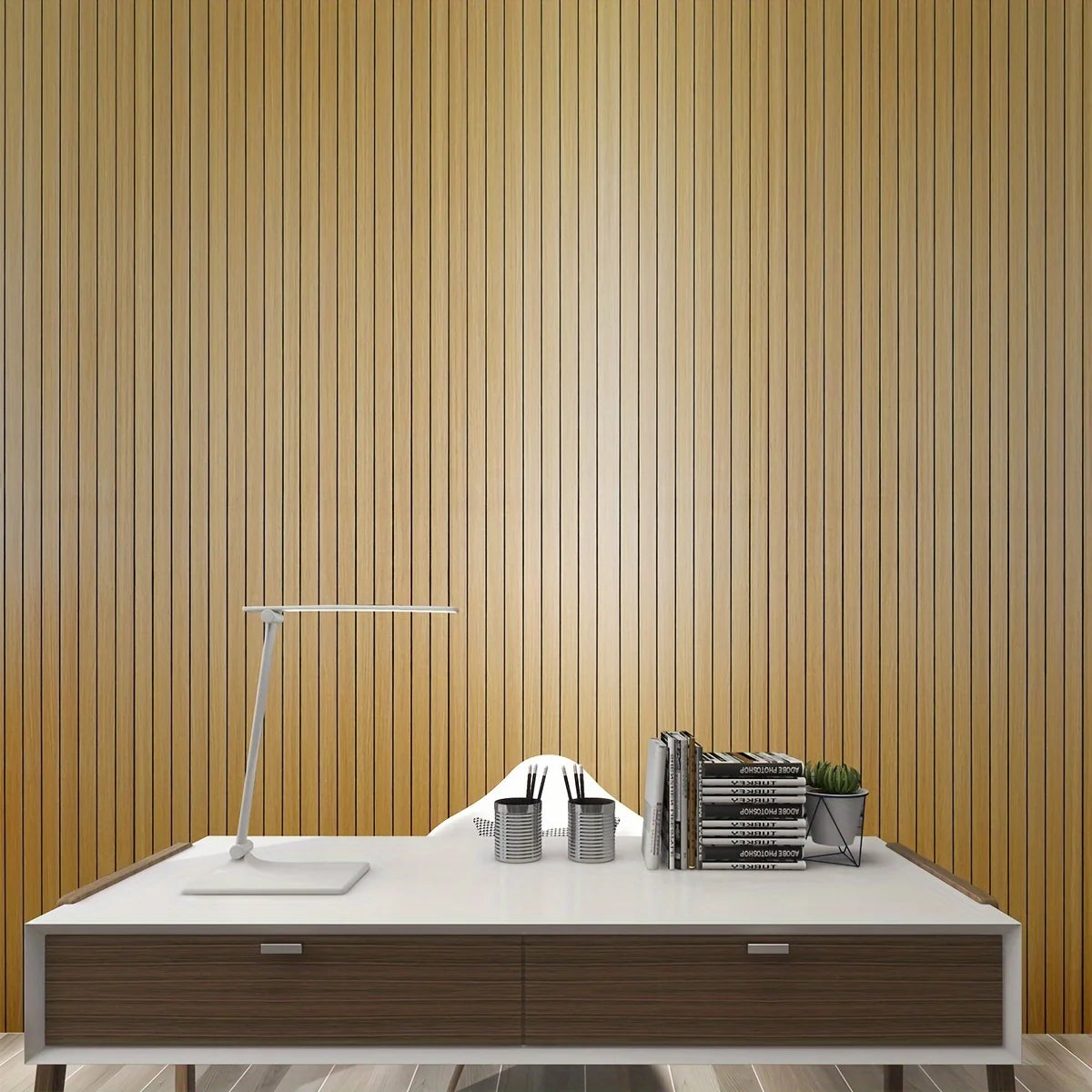 Extra Thick 3D Retro Wood Grain Self-Adhesive Wallpaper - Perfect for DIY Ceiling and Wall Projects, SXP Resin, Removable and Wa Qme