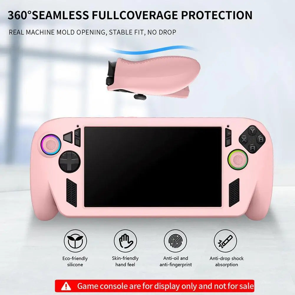 For ROG For Xbox Ally X Handheld Silicone Protective Case Non-slip And Anti-fall Protective Cover Soft Durable Easy To Install Qme