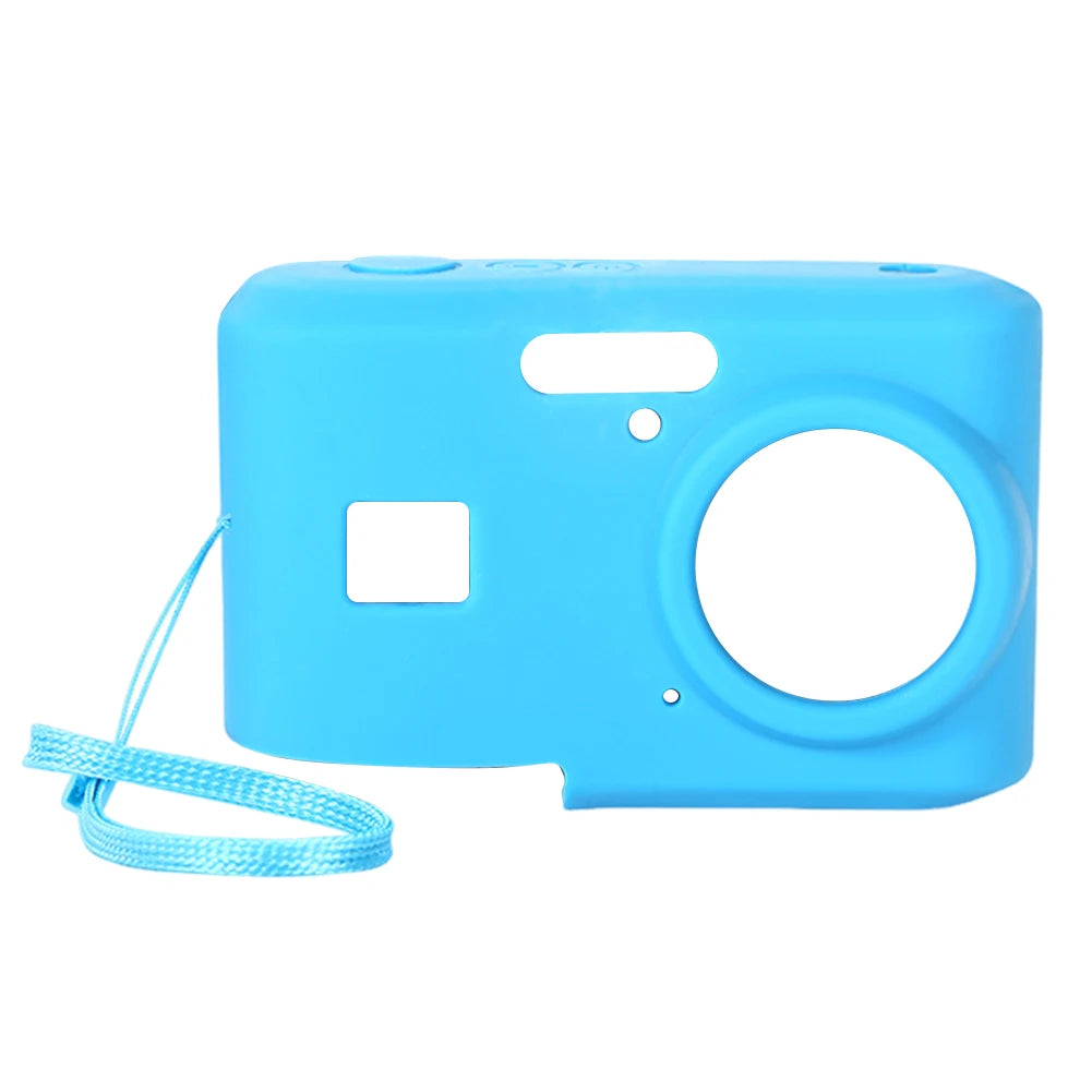 For KODAK PIXPRO FZ45 Slim Fit Camera Bag with Lanyard Lightweight Camera Sleeve Wear Resist Outdoor Travel Camera Protect Case Qme Blue