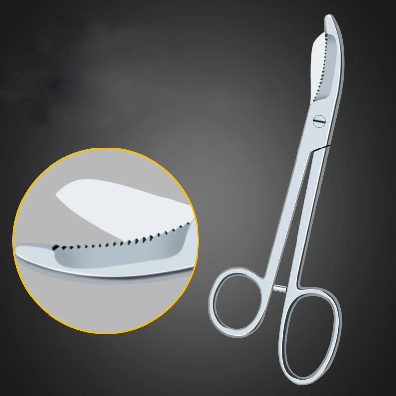 Stainless Steel Medical Plaster Clamp Scissors Polymer Hardness Gauze Qme