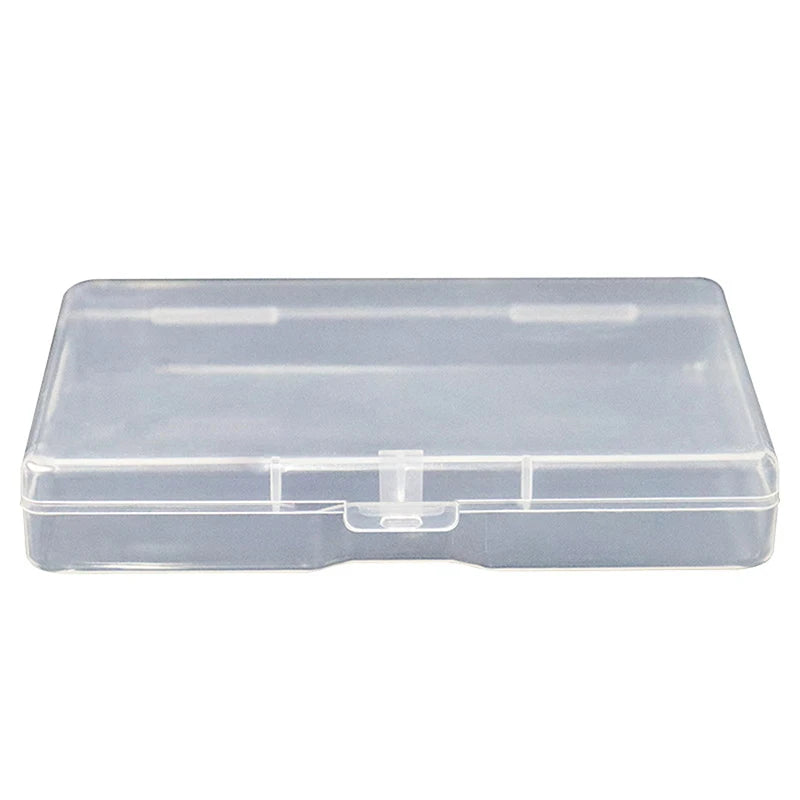 Rectangular Transparent Plastic Box Jewelry Card Stationery Storage Qme