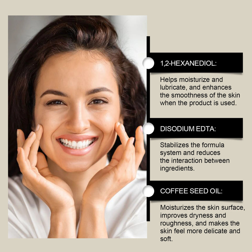 Moisturizing Brightening Essence Concentrated Booster Hydrates Evens Skin Tone Anti-Dryness Smooth Facial Serum for Glowing Skin Qme