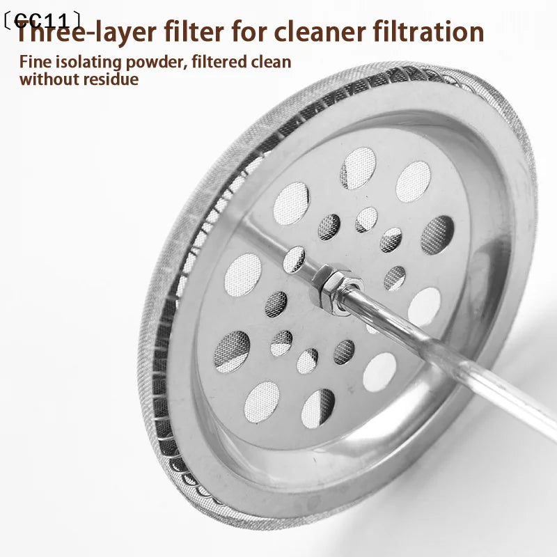 Stainless Steel Filter Home Pour-over Coffee Tea Heat-resistant Glass Qme