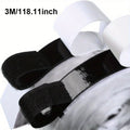 20mm Strong Self Adhesive Hook and Loop Fastener Tape Magic Strip Sticker Industrial Strength Sticky Strap DIY Craft Accessories Qme Black 20mmx3M