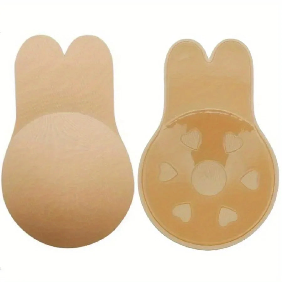 Silicone Breast Patches Breathable Adhesive Strapless Invisible Bra Qme M skin color