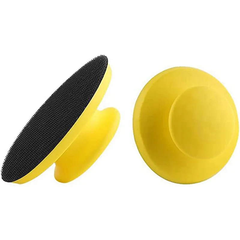 A02F-Manual Sander Grinding Block 124Mm Compatible 5-Inch Round Hand Tray Polishing Adhesive Tray Qme