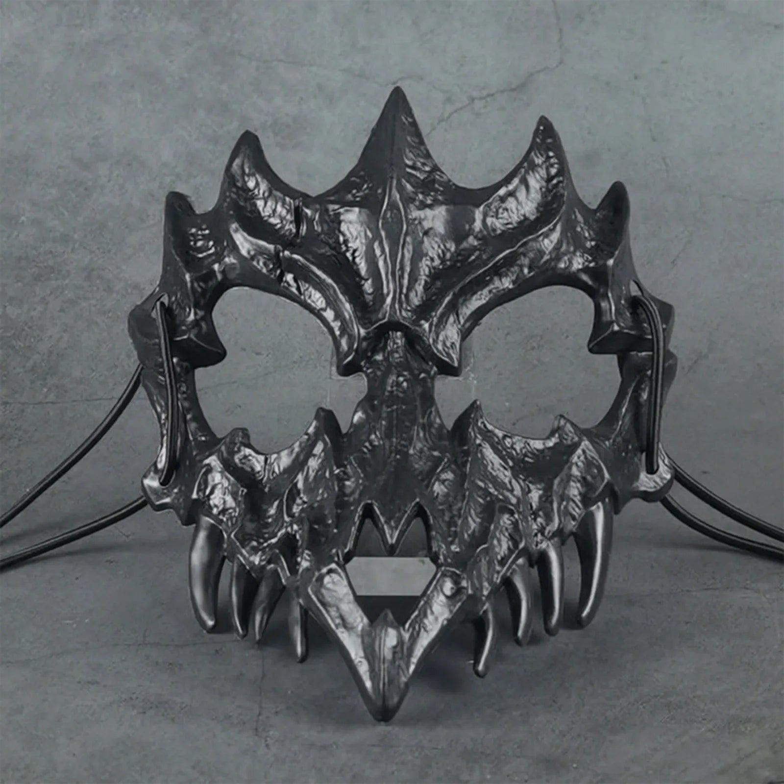 Halloween Skull Party Mask Anime Dragon God Skeleton Half Face Bone Animals Cosplay Dance Prom Costume Props Skullmask Qme F
