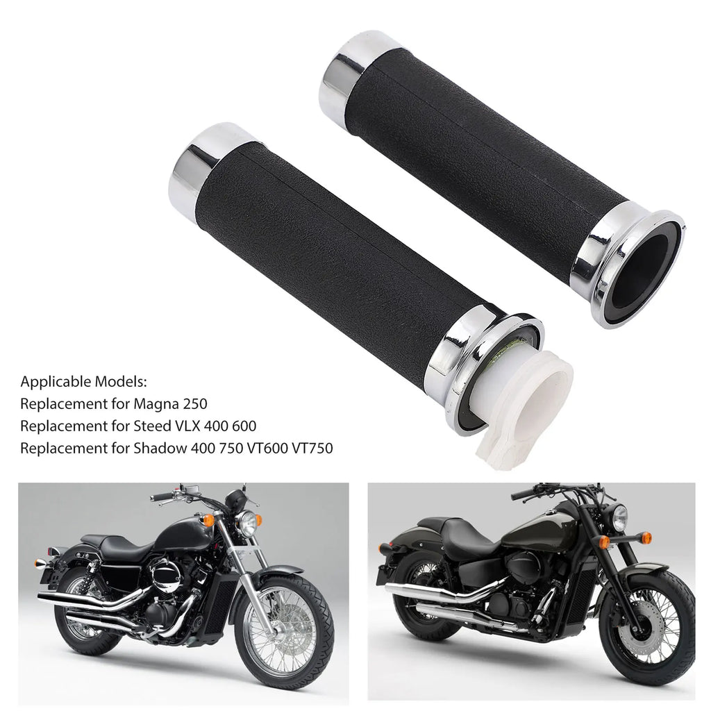 Motorcycle Handle Grip Throttle Handle Grips Anti Aging Ergonomic Cool for Magna 250 for Shadow 400 750 VT600 VT750 Qme