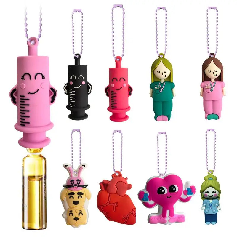 1Pc Ampoule Bottle Opener Keychain Syringe-Shaped Cutter Nurse Doctor Ampoule Bottle Opener Aid Medication Vial Breaker Tool. Qme
