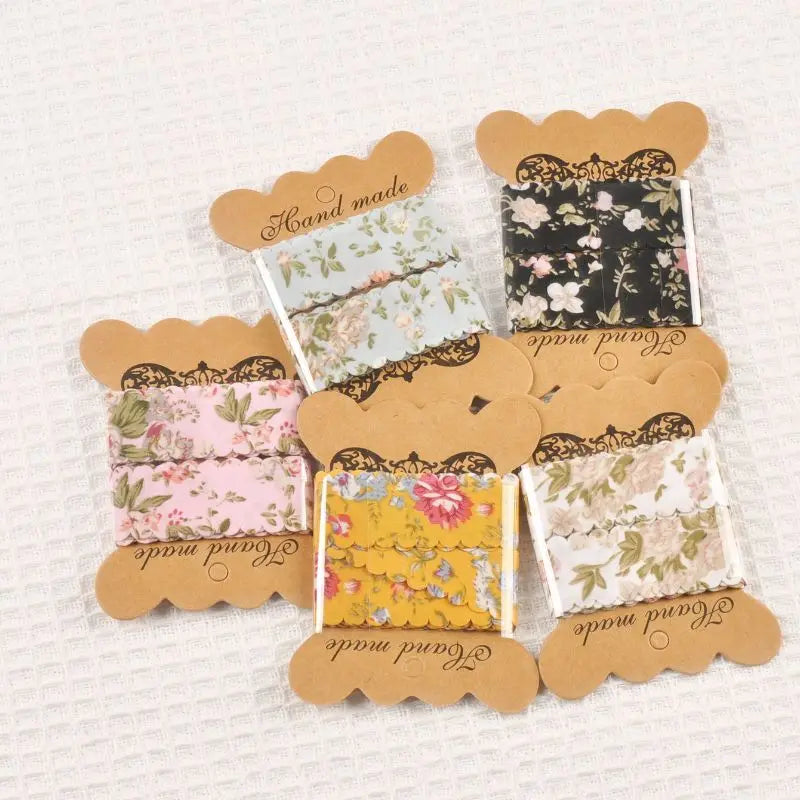 4yards 25mm Width Colorful Flowers Crafts Ribbons Wrapping Handmade Bow Wedding Birthday Party Festival Gifs Decoration cp3802 Qme