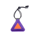 Bike Triangle Reflective Signs Safety Warning Pendant Night Riding Qme Purple