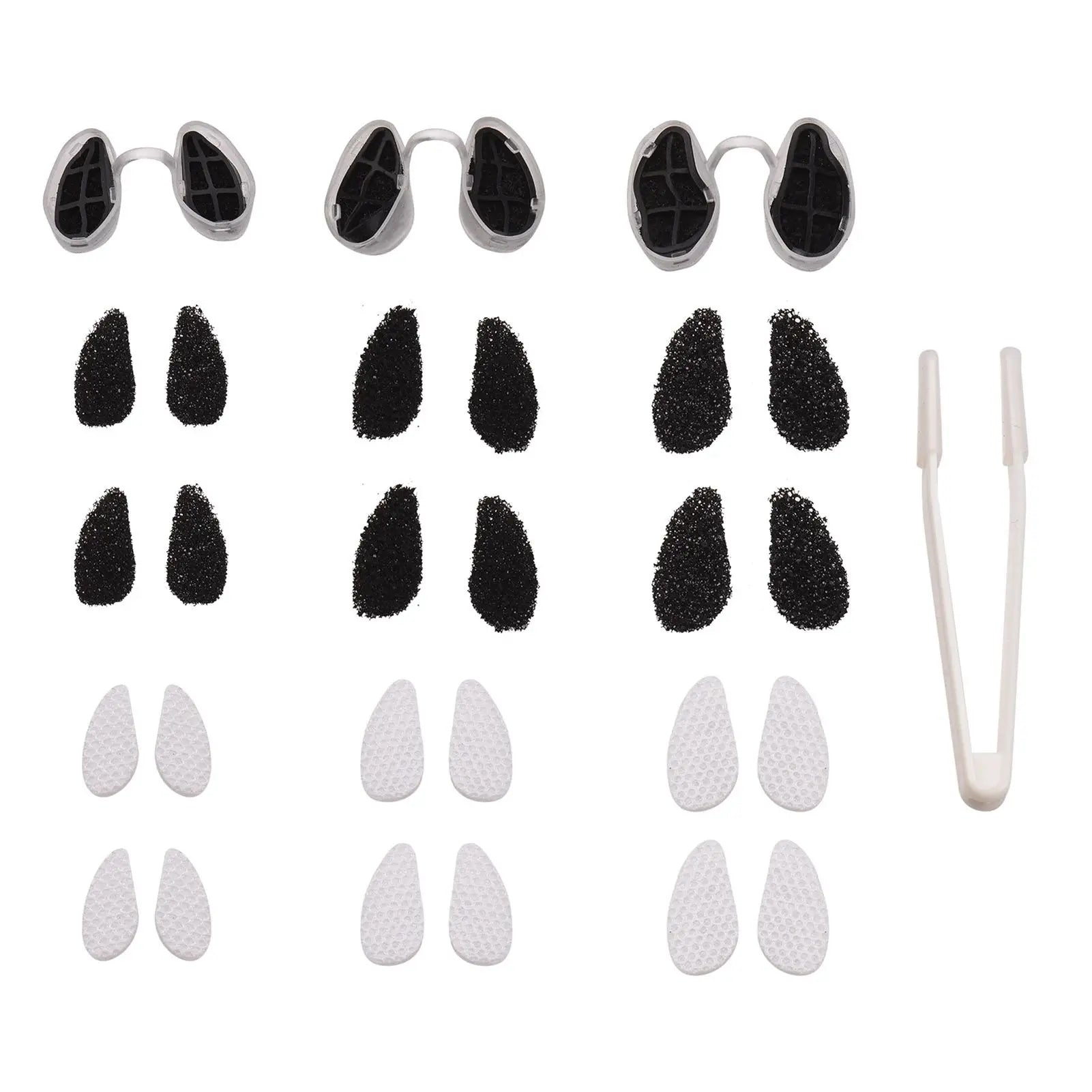 Activated carbon dual protection series invisible nasal filter with one pair of S/M/L sizes Qme Narrow