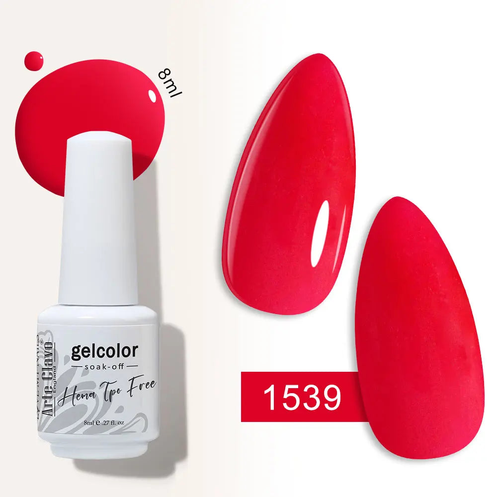 Arte Clavo Semi-permanent Gel Nail Varnish 180 Colors Semipermanent