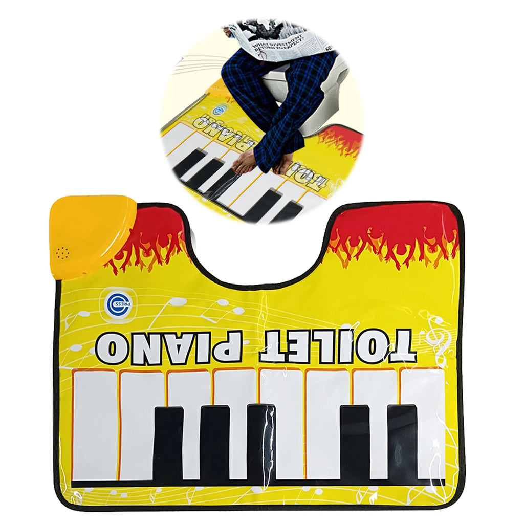 Music Piano Hygienic Blanket Potty Piano Singing Rug Bathroom Funny Toe Music Keyboard Toilet Floor Mat Qme