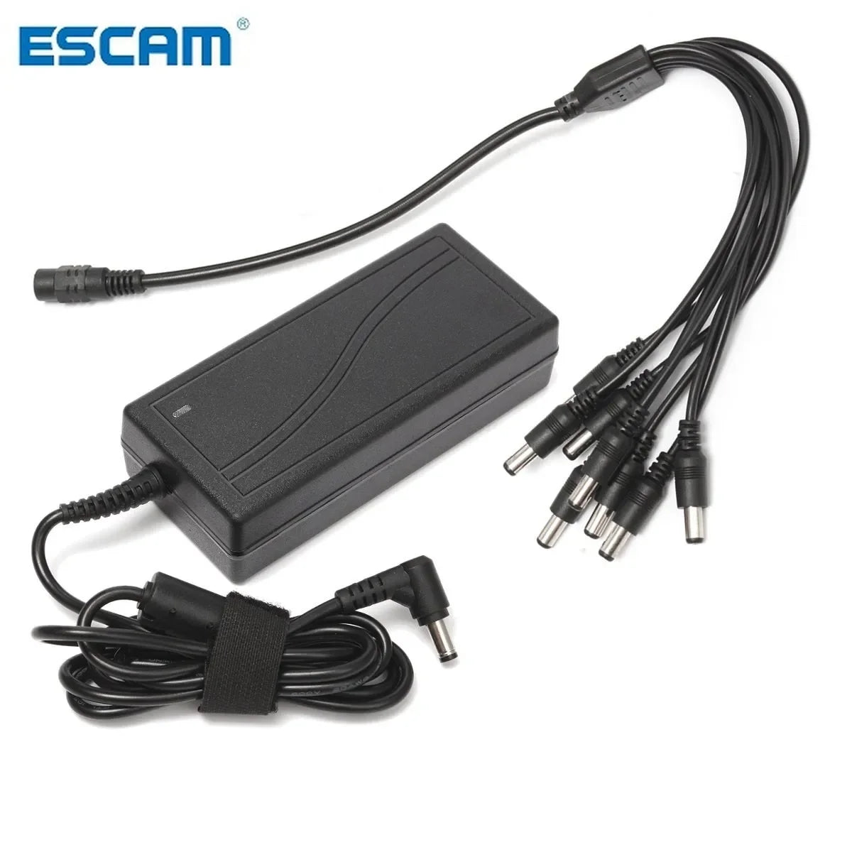 DC 12V 5A Monitor Power Adapter Power Supply + 8 Way Power Splitter Cable For Camera/Radios Surveillance CCTV Qme China Mainland