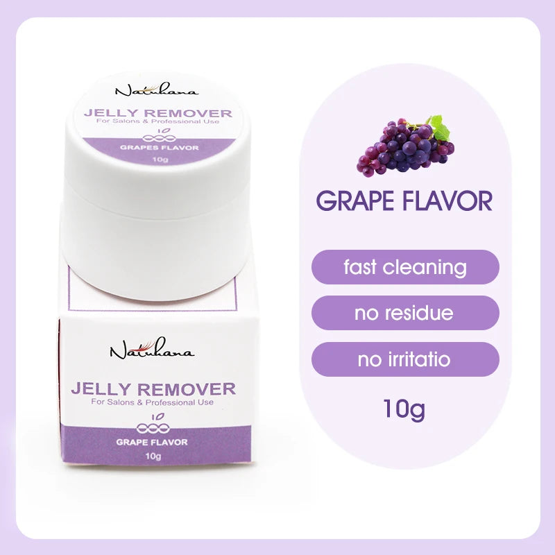 NATUHANA Eyelash Jelly Remover Fast Safe Extension Gel Glue Qme 10g - Grape