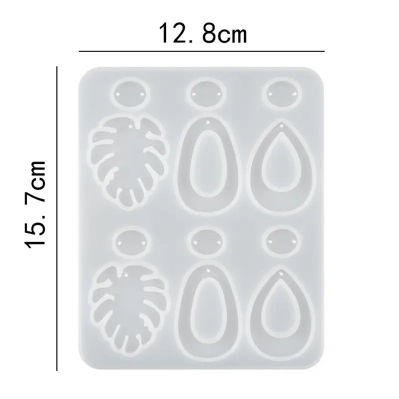 30 Styles Silicone Earring Pendant Resin Molds Jewelry Making Casting