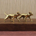 Animal Brass Ornaments Hairless Dog Puppy Entrance Coffee Table Qme A
