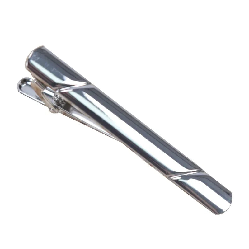 Men Luxury Design Tie Clip Wedding Necktie Metal Copper Clasp Qme Silver China Mainland