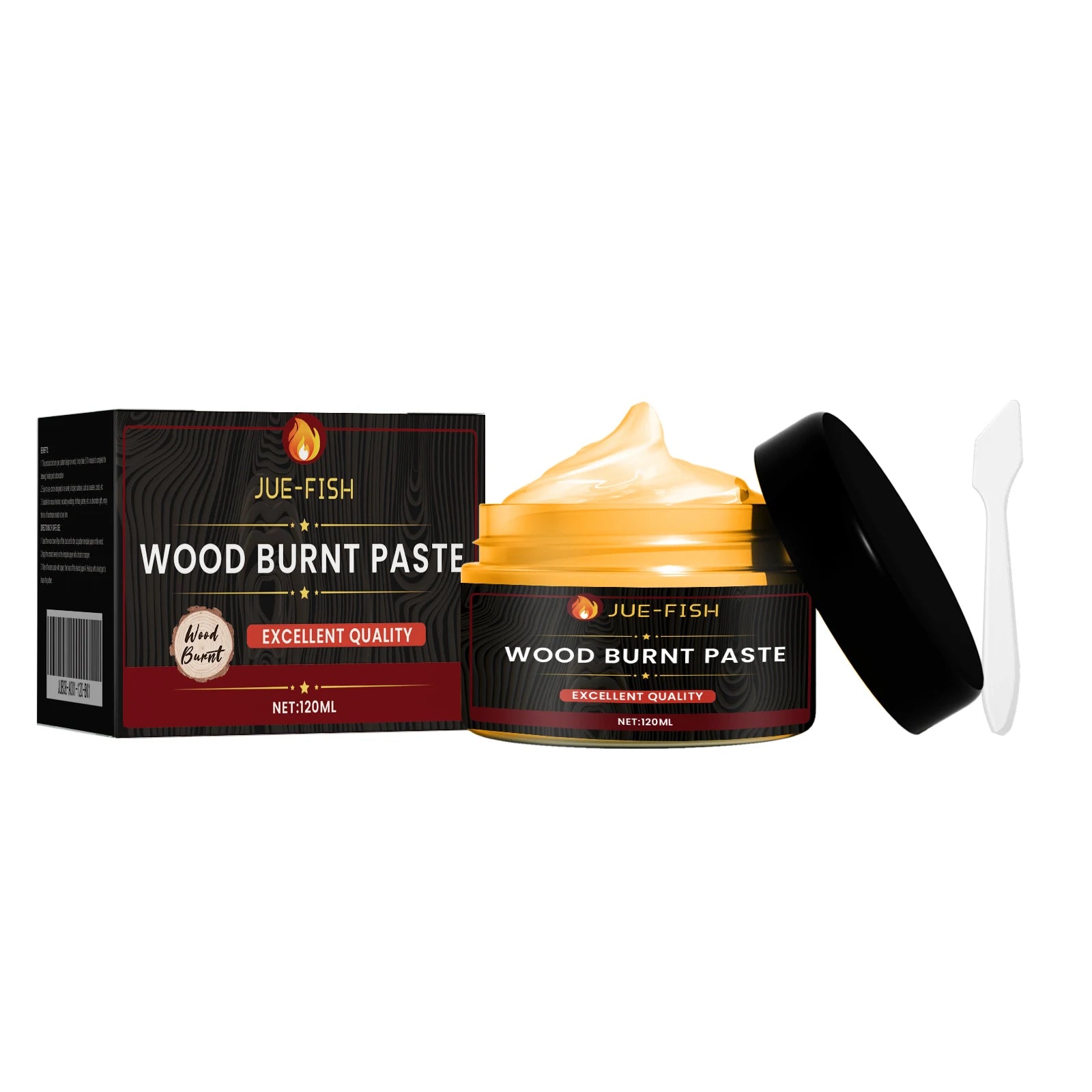 Original Wood Burning Paste Quickly Shaping Patterns Inspiring Artistic Creativity Easy to Use DIY Pyrography Wood Burning Cream Qme 120ml Boxed