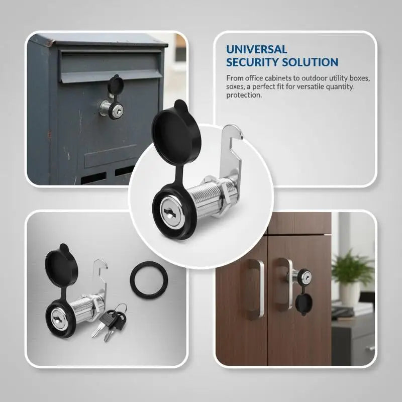 Zinc Alloy Cam Lock Waterproof Cover Cabinet Drawer Mailbox Latch 2 Qme