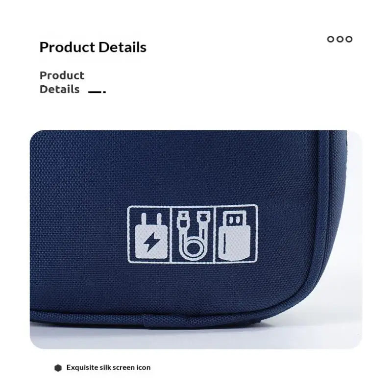 Waterproof USB Cable Organizer Bag Portable Digital Accessories Qme