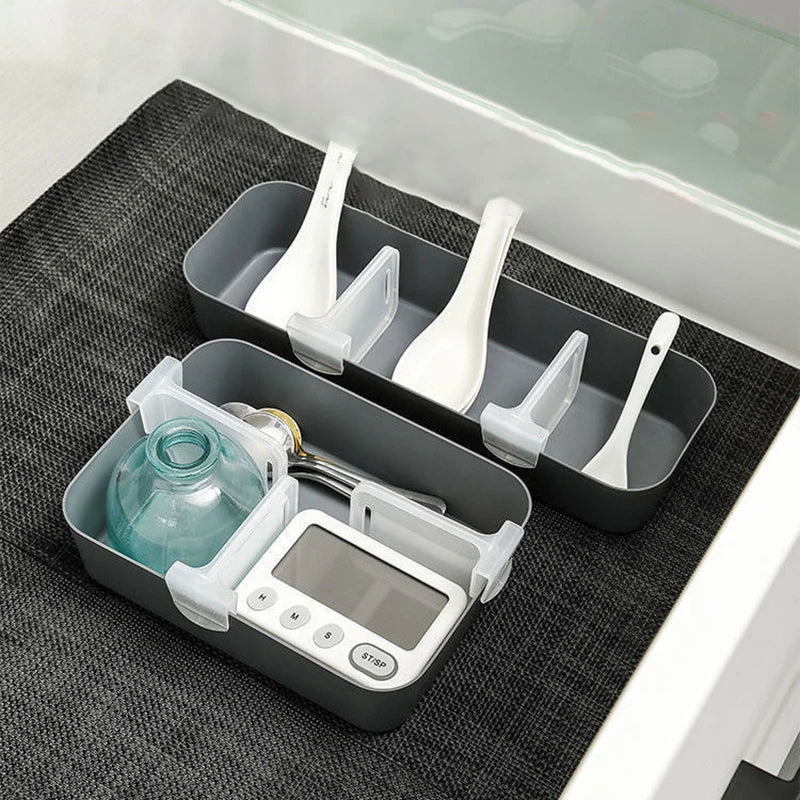 Adjustable Partition Splint Kitchen Bottle Can Organizer Refrigerator Qme