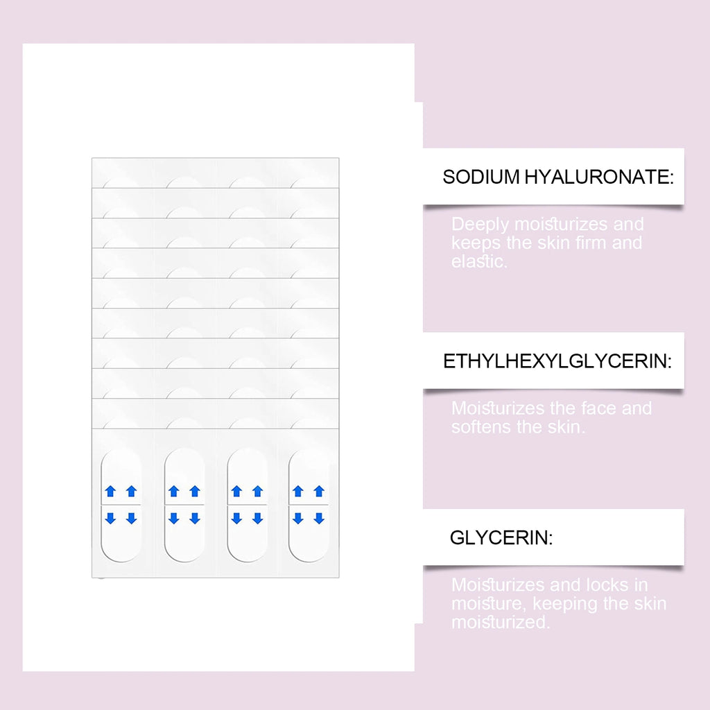 Lifting Face Stickers Invisible Transparent Thin Face Patches Lift Tape V-Shape Chin Patch Facial Shaping Lifting&Tightening Too Qme