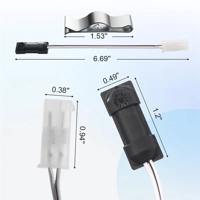 A02F-629409 Rv Refrigerator Sensor For Norcold Thermistor Sensor Refrigerator Thermistor Mounting Clip Qme