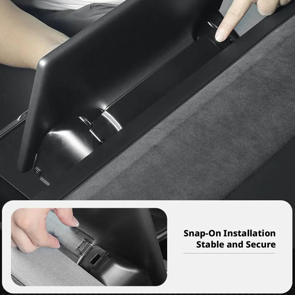 For Tesla Model Y Juniper Model 3 Highland 2025 2026 Under Screen Hidden Storage Box Behind Screen Center Console Organizer Case Qme