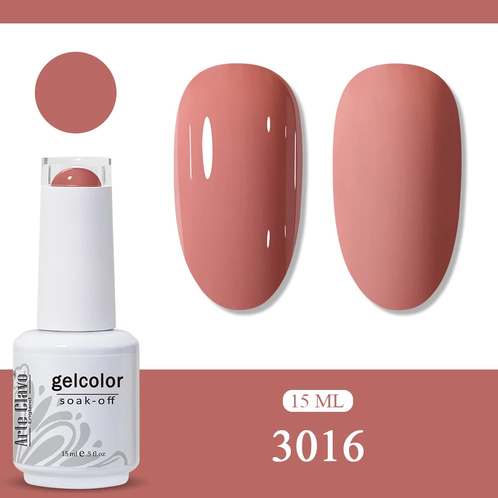 Arte Clavo Amber Gel Nail Polish Translucent Vintage Jelly Semi