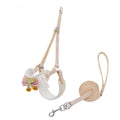 Dog Harness Leash Small Medium Adjustable Ventilate Puppy Cat Pet Qme Beige S(1.5-5kg)