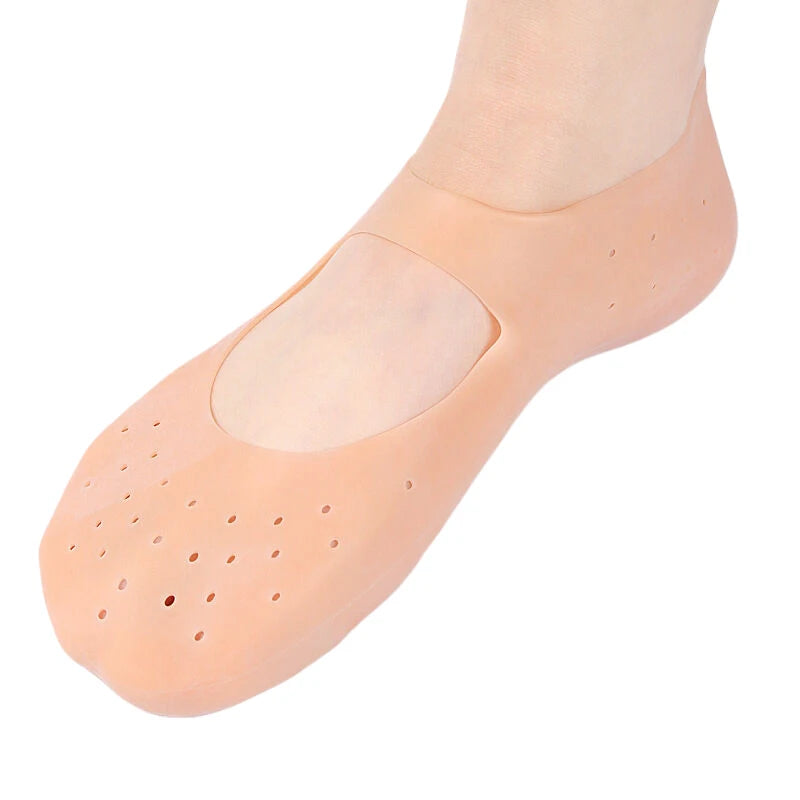 1Pairs S L Silicone Moisturizing Spa Socks Gel-infused Foot Care Qme