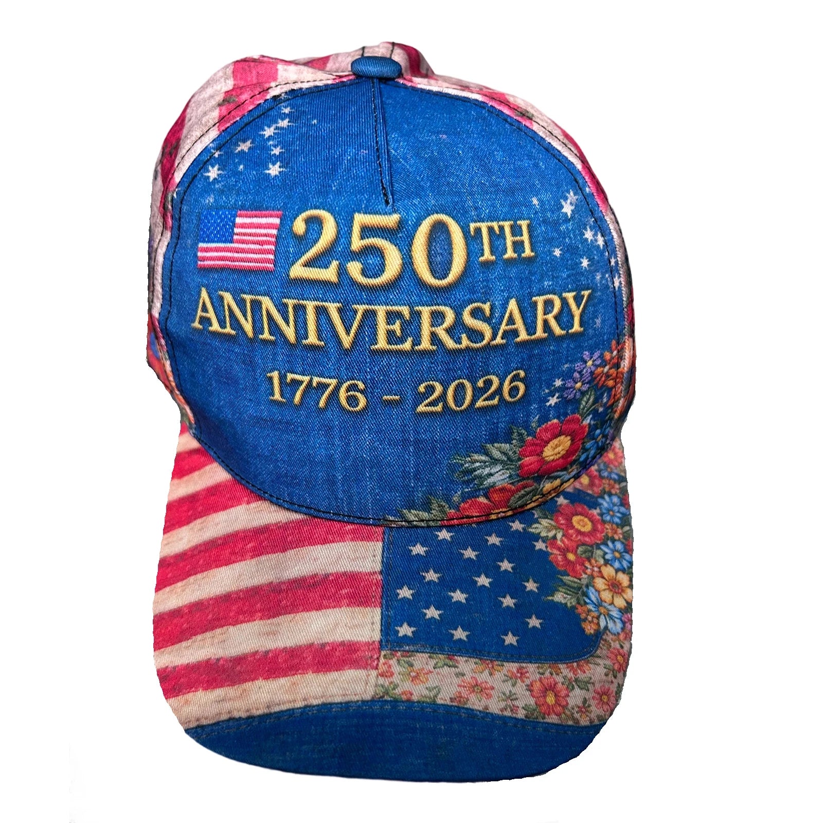 250th American Anniversary Commemorative Cap Retro Fashion Unisex Sun Visors Hat Casual Running Hiking Baseball Cap Qme E One Size