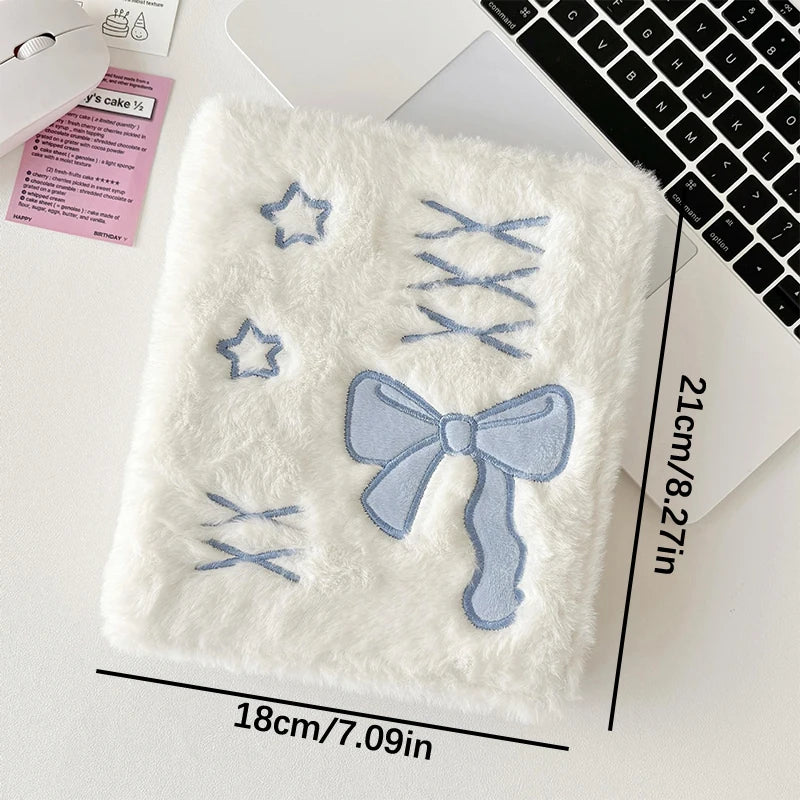 Sophisticated Ballet A6 Album Plush Bowknot Photocard Case Kpop Qme