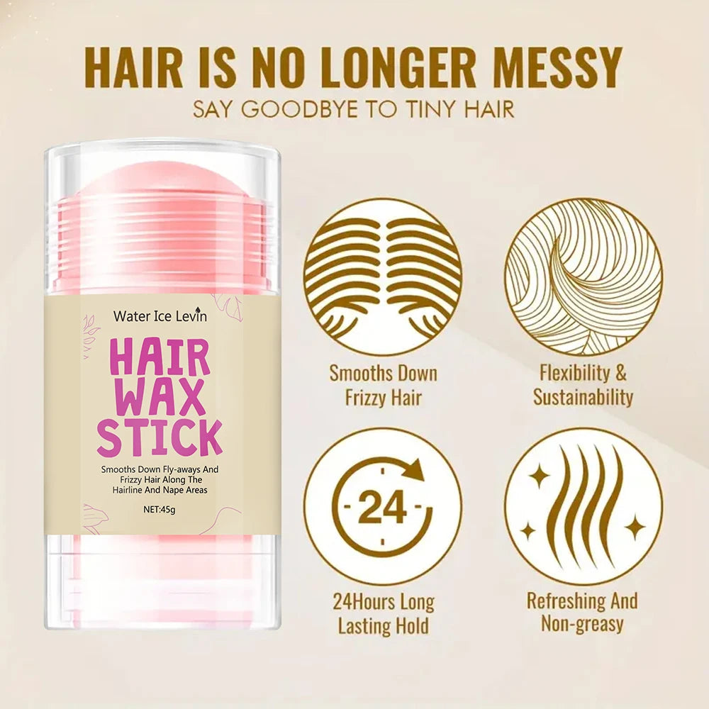 Hair Wax Stick Wig Professional Hair Wax Stick Gel Cream Non-greasy style hair wax stick, broken hair artifact Qme