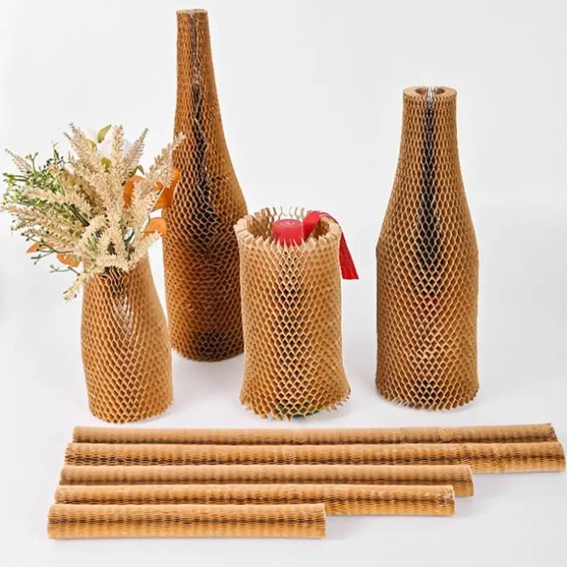 Elastic Buffer Vase Protective Cover Hollow Out Wine Bottle 3D Qme
