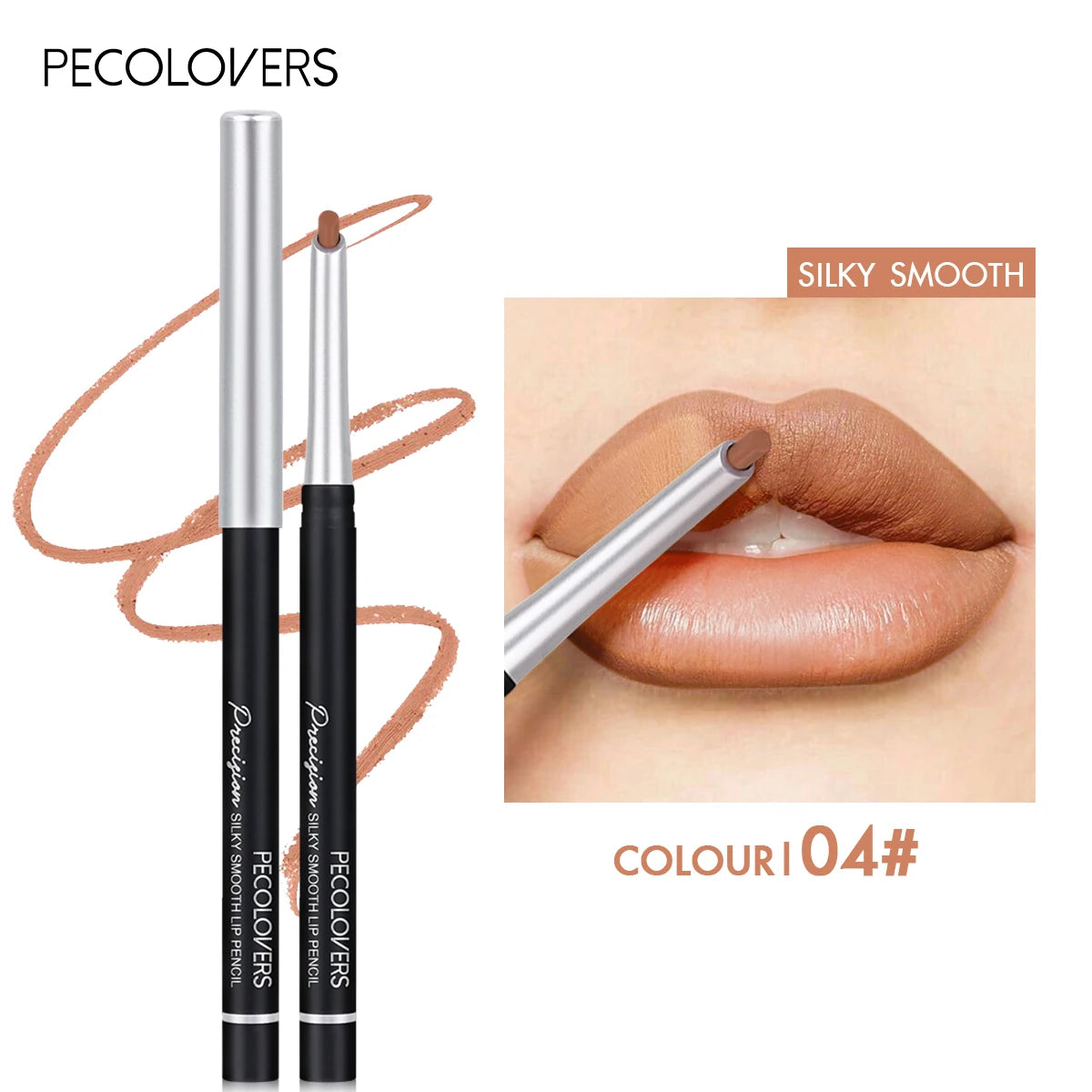 24-Color Matte Lip Liner Long-lasting Natural Effect Pencil All Skin Qme 04