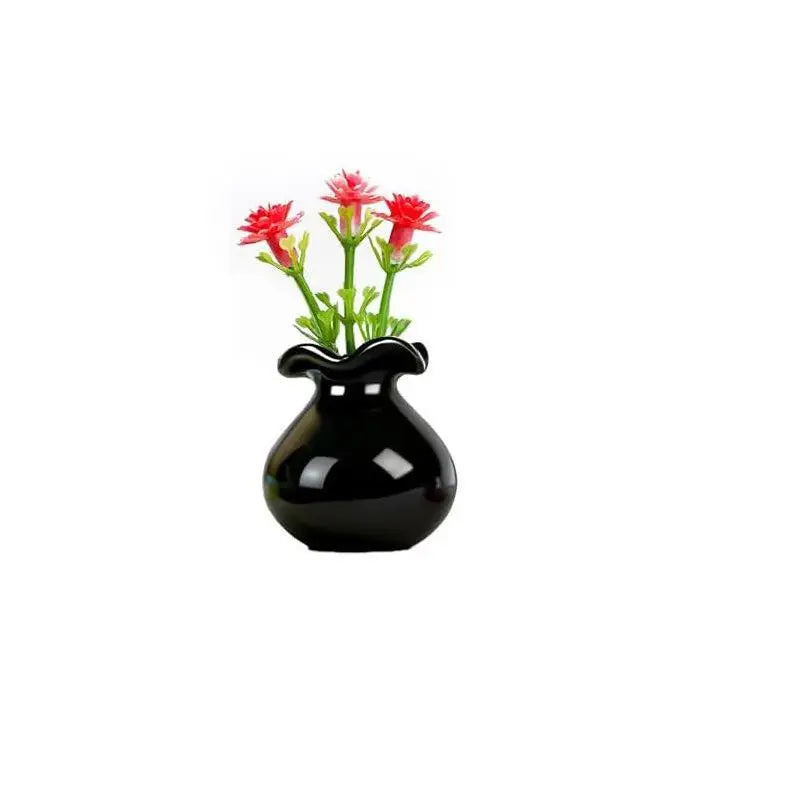 Mini Ceramic Vase Fridge Magnet 3D Micro Landscape Decorative Plant Qme 16