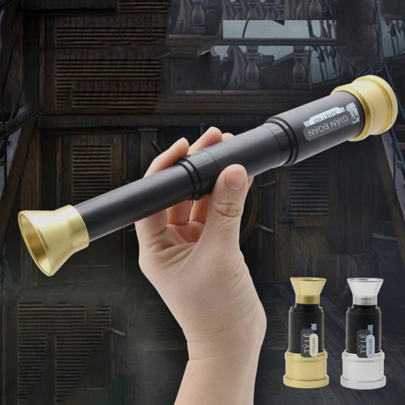 Power HD Mini Telescopic Focusing Pirate Telescope Three Stage Qme