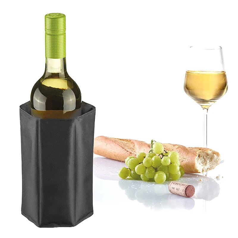 Wine Cooling Holder Ice Bag Jelly Picnic Beverage Nylon Wine Cooler Sleeve Soft Drink Rack Bar Tools For Beer Champagne Bucket. Qme