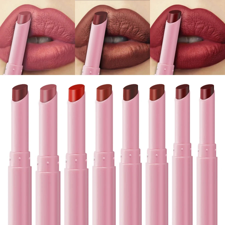 15 Cigarette Velvet Matte Waterproof Lipstick Long-lasting Lip Gloss Qme