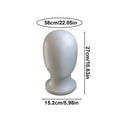 1 piece Men's human model, doll head model, foam wig head, hat display, white, simple style Qme WHITE