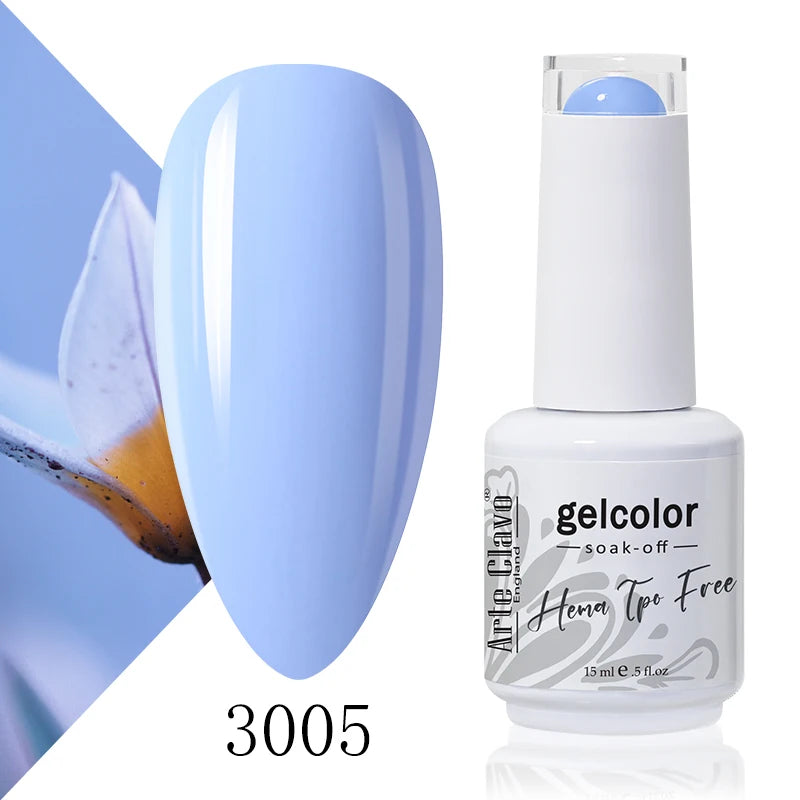 Arte Clavo Colourful Gel Nail Polish Art Varnishes Macaron Semi