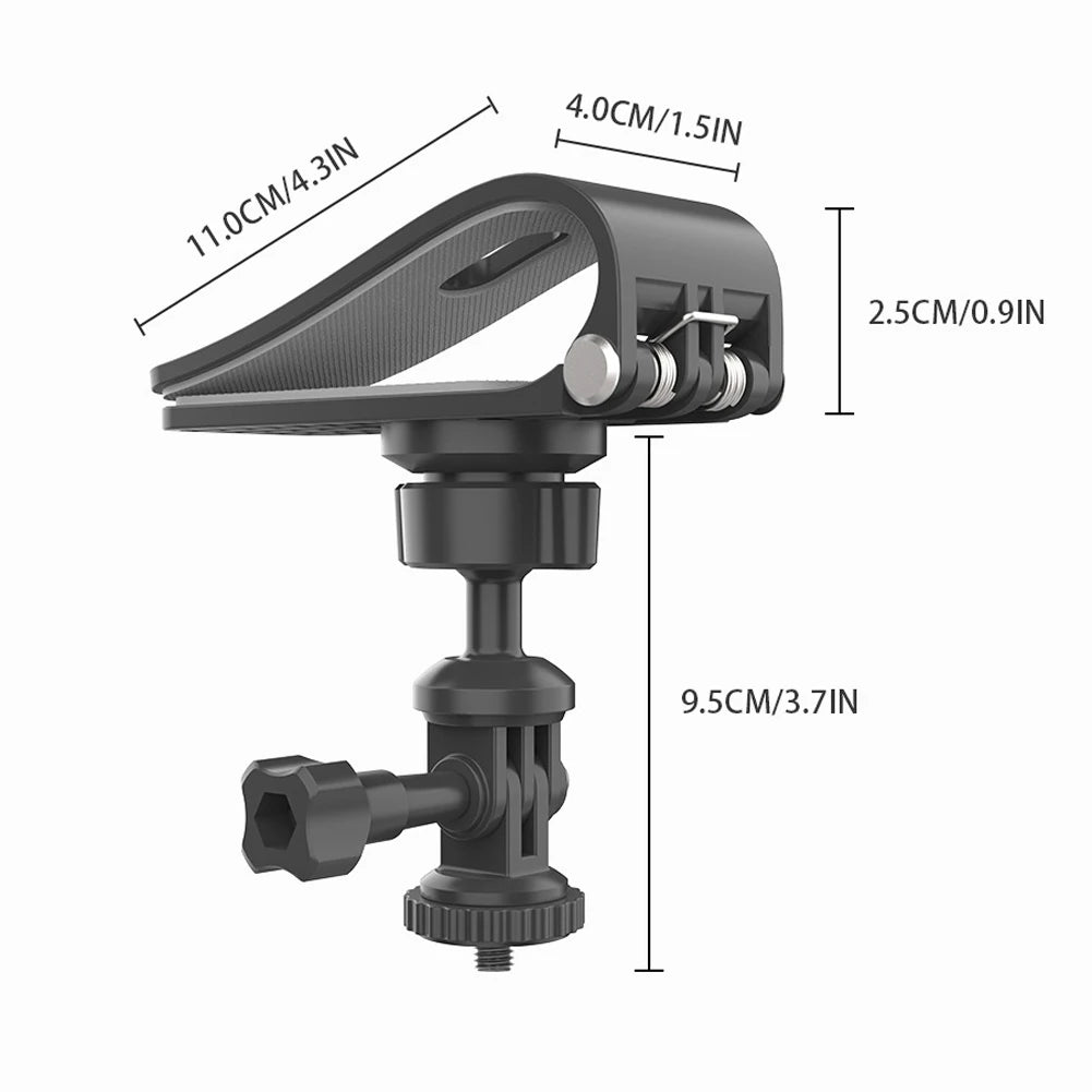 Car Sun Visor Holder 360 Rotation Adjustment Car Sun Visor Camera Mount 1/4 Inch for Osmo Pocket 3 Action 4 Insta360 X3 Qme