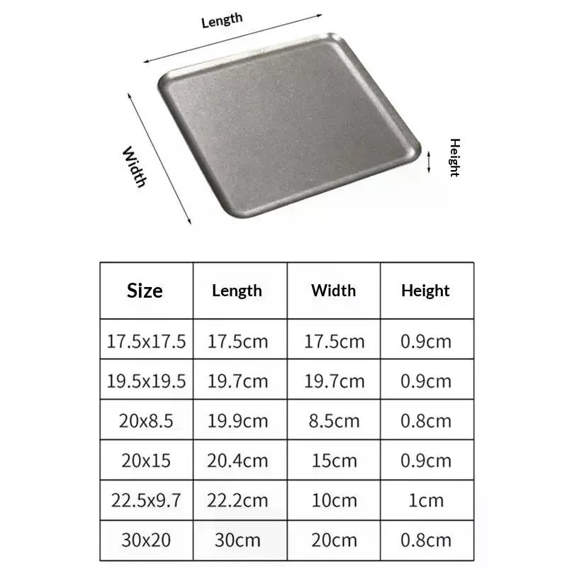 Vintage 304 Stainless Steel Snowflake Silver Square Tray Round Edge Qme
