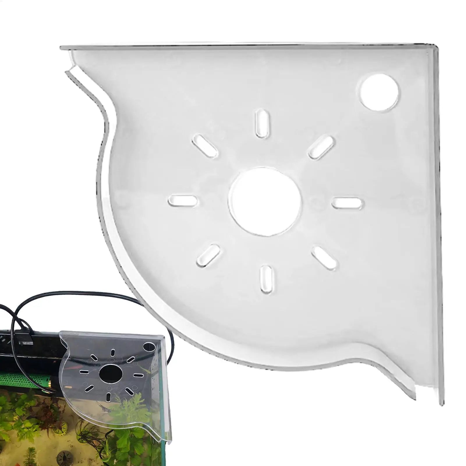 Aquarium Plant Holder Triangle Fish Tank Corner Shelf Reef Accessories Home Storage Stand For Family Friends Women Men Adults Qme