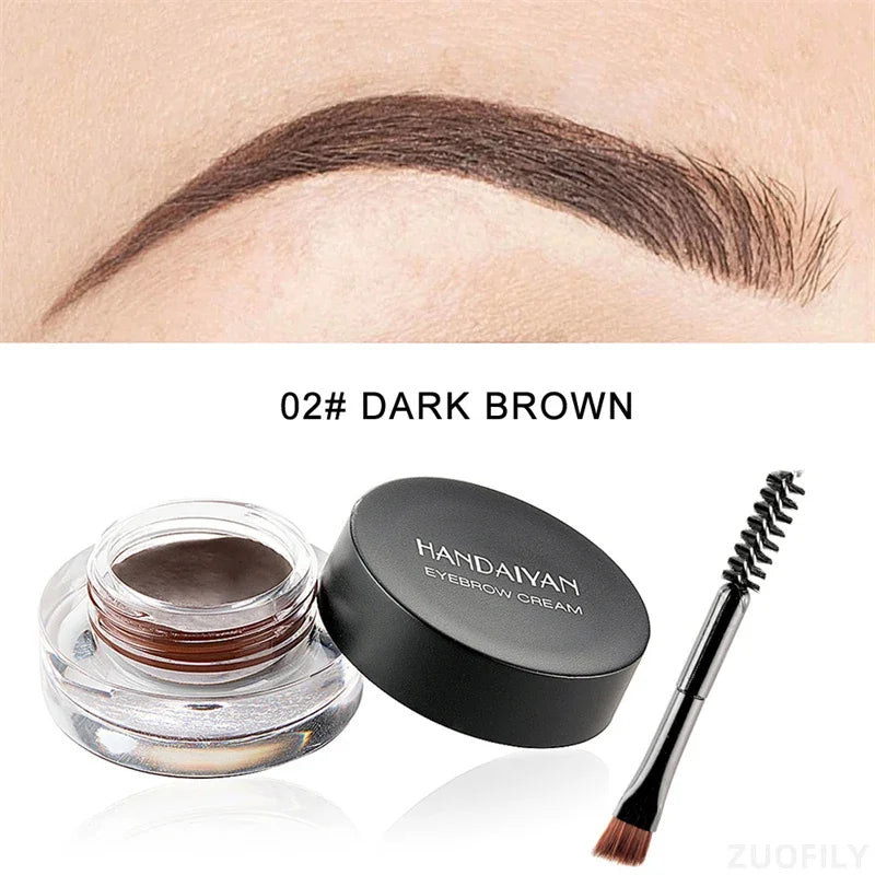 Matte Golded Eyebrow Enhancer Dye Gel Tint Set Waterproof Colour Quick Dry Dyeing Brow Tattoo Tinted Cream Brow Makeup Cosmetic Qme 02